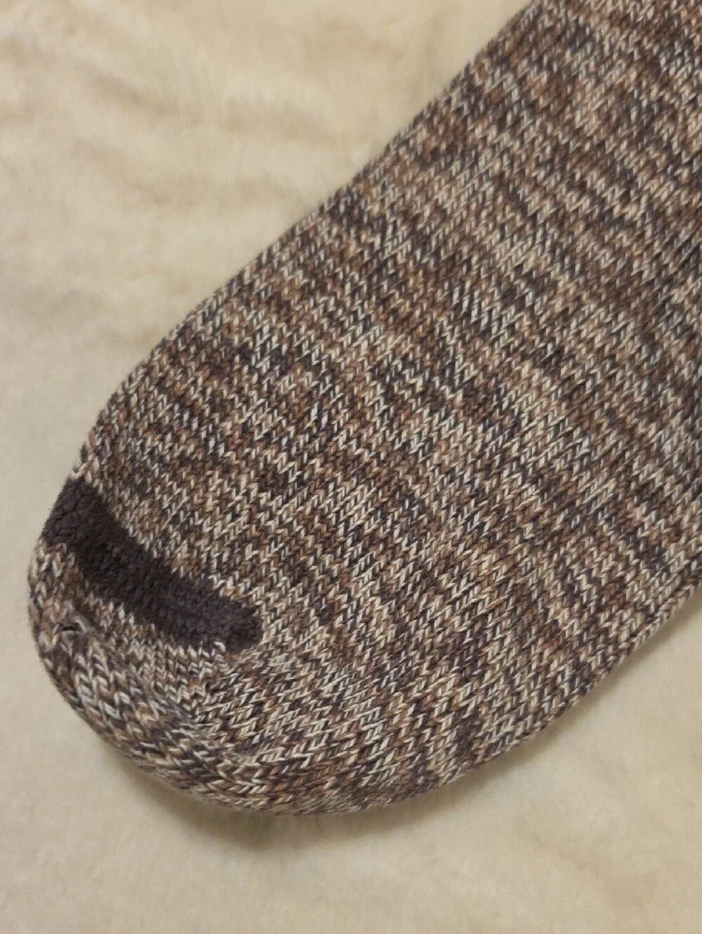Ralph Lauren Ribbed Marled Crew Socks - Brown (Men's)